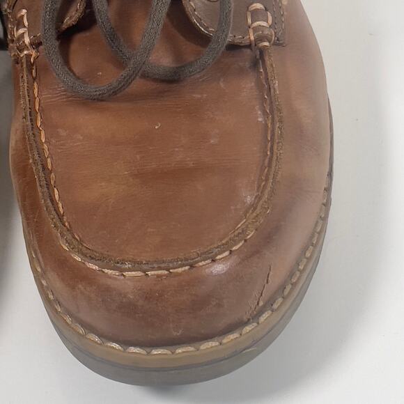 GBX Layne Men\'s Brown Lace Up Moc Toe Leather Ankle Chukka Boots Size 10 1/2 Med main image 13
